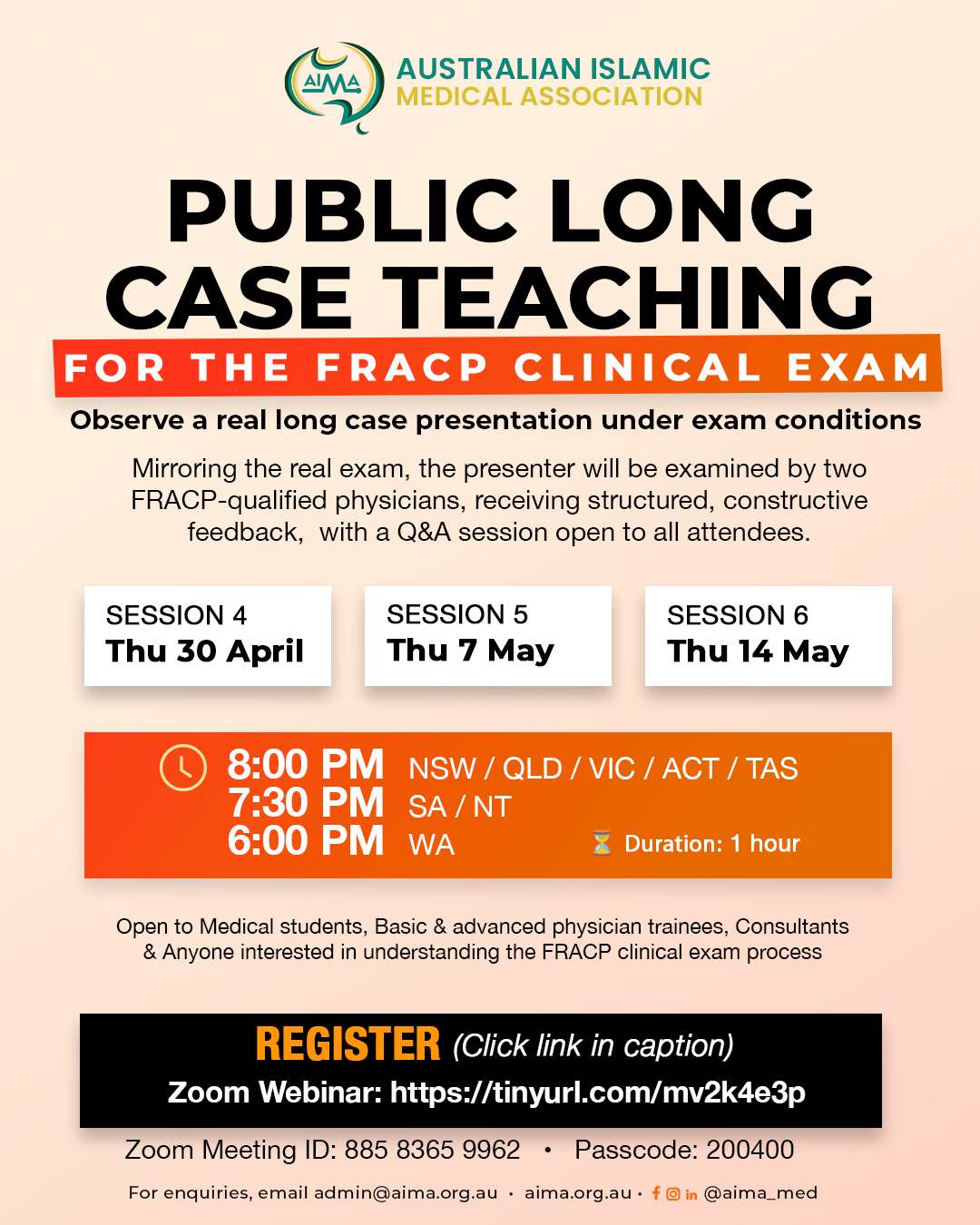 Online Webinar: Public Long Case Teaching